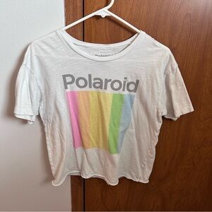 Cropped Graphic Polaroid Tee